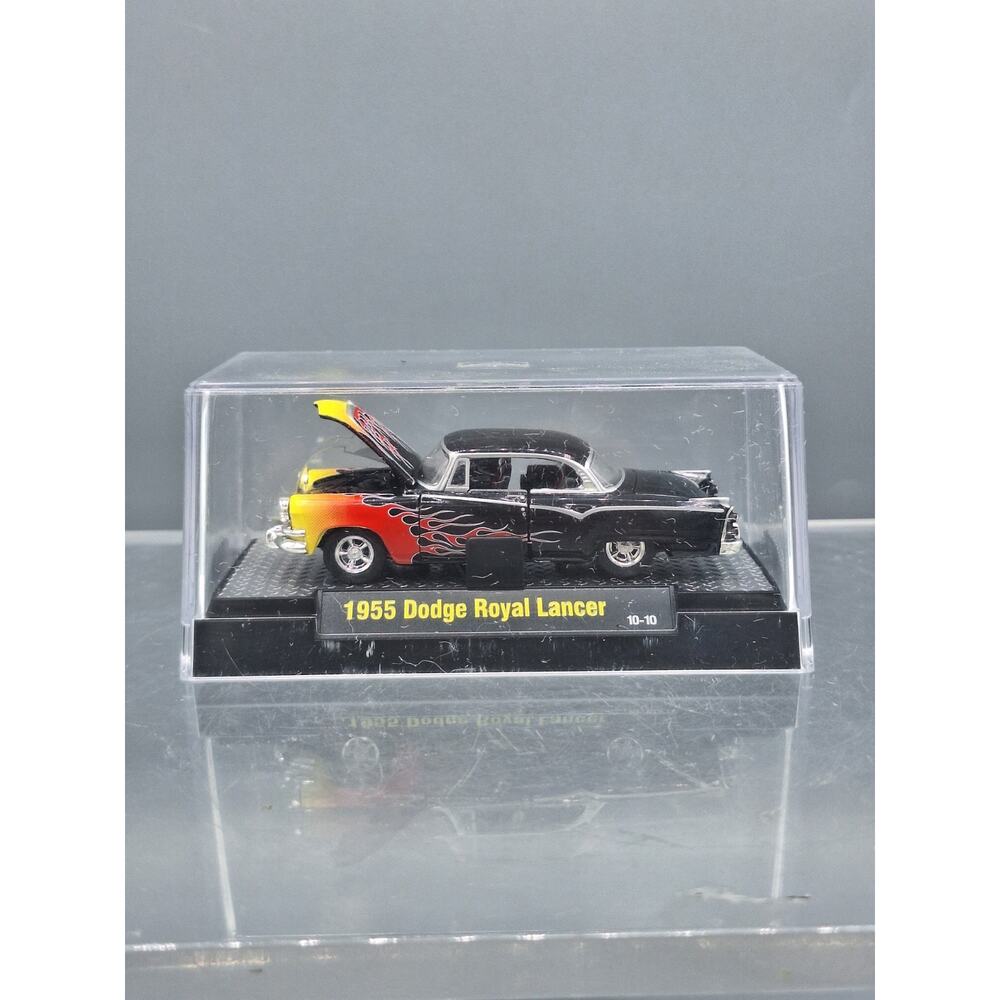 M2 Machines L~1955 Chevrolet Royal Lancer 10-10~1:64 Scale~Display Case